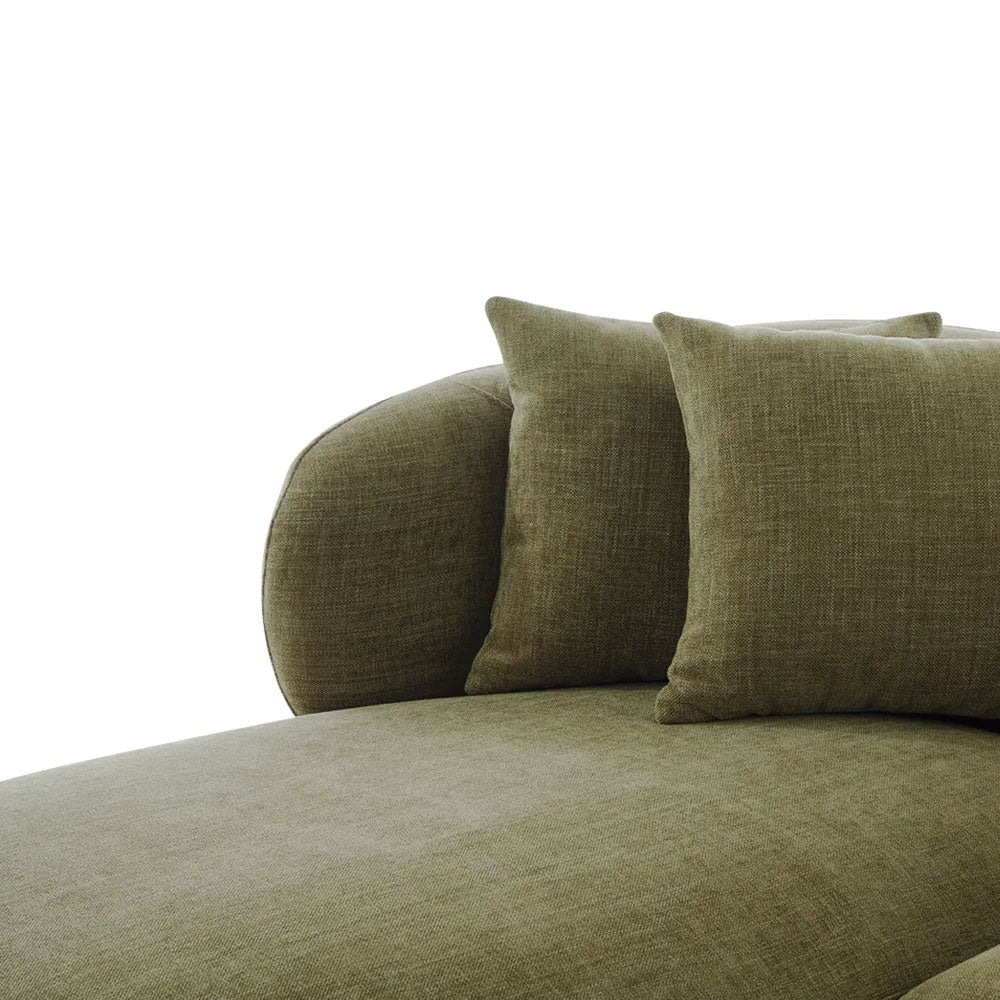 Greenwich Modular 3 Seater Sofa with Left Chaise Sage Chenille - B33507