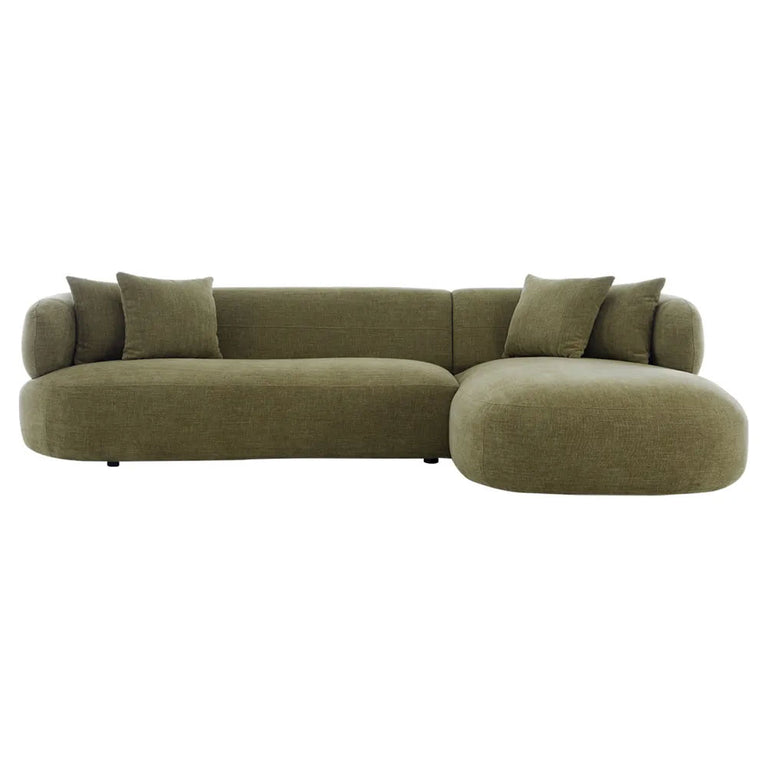 Greenwich Modular 3 Seater Sofa with Right Chaise Sage Chenille - B33510