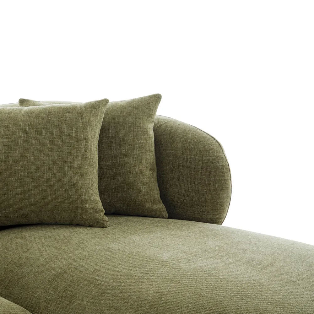 Greenwich Modular 3 Seater Sofa with Right Chaise Sage Chenille - B33510