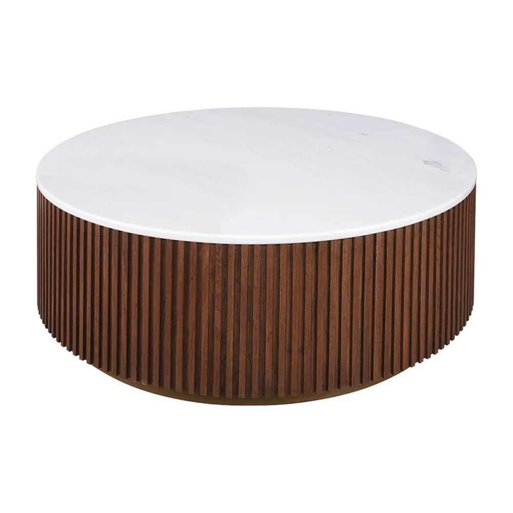 Mason Round Coffee Table Medium Walnut - B33577