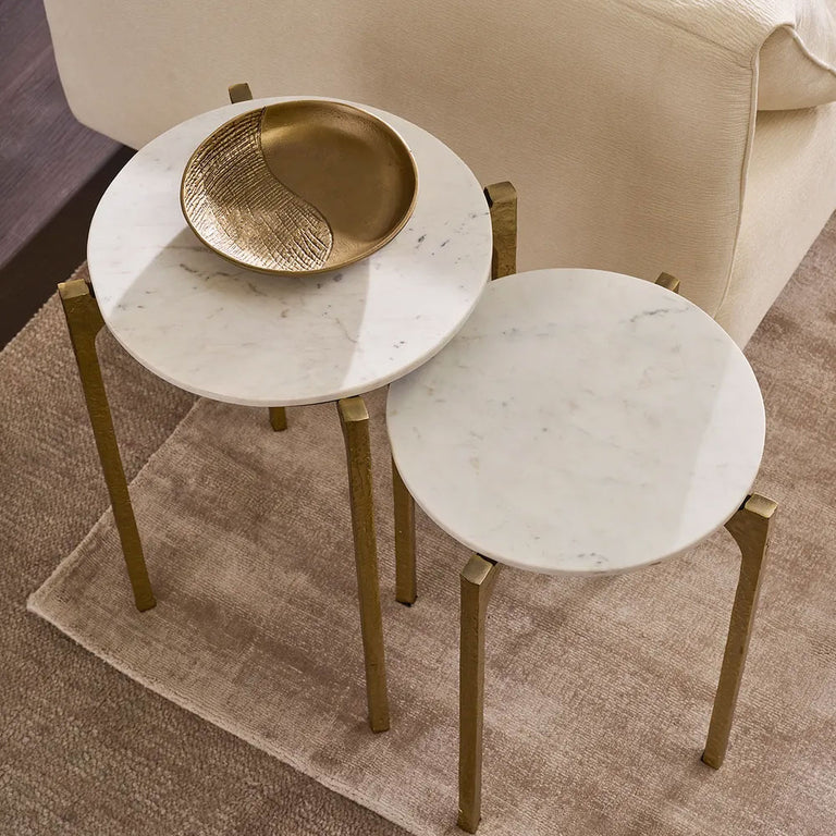 Thea Marble Nesting Side Tables - B33643