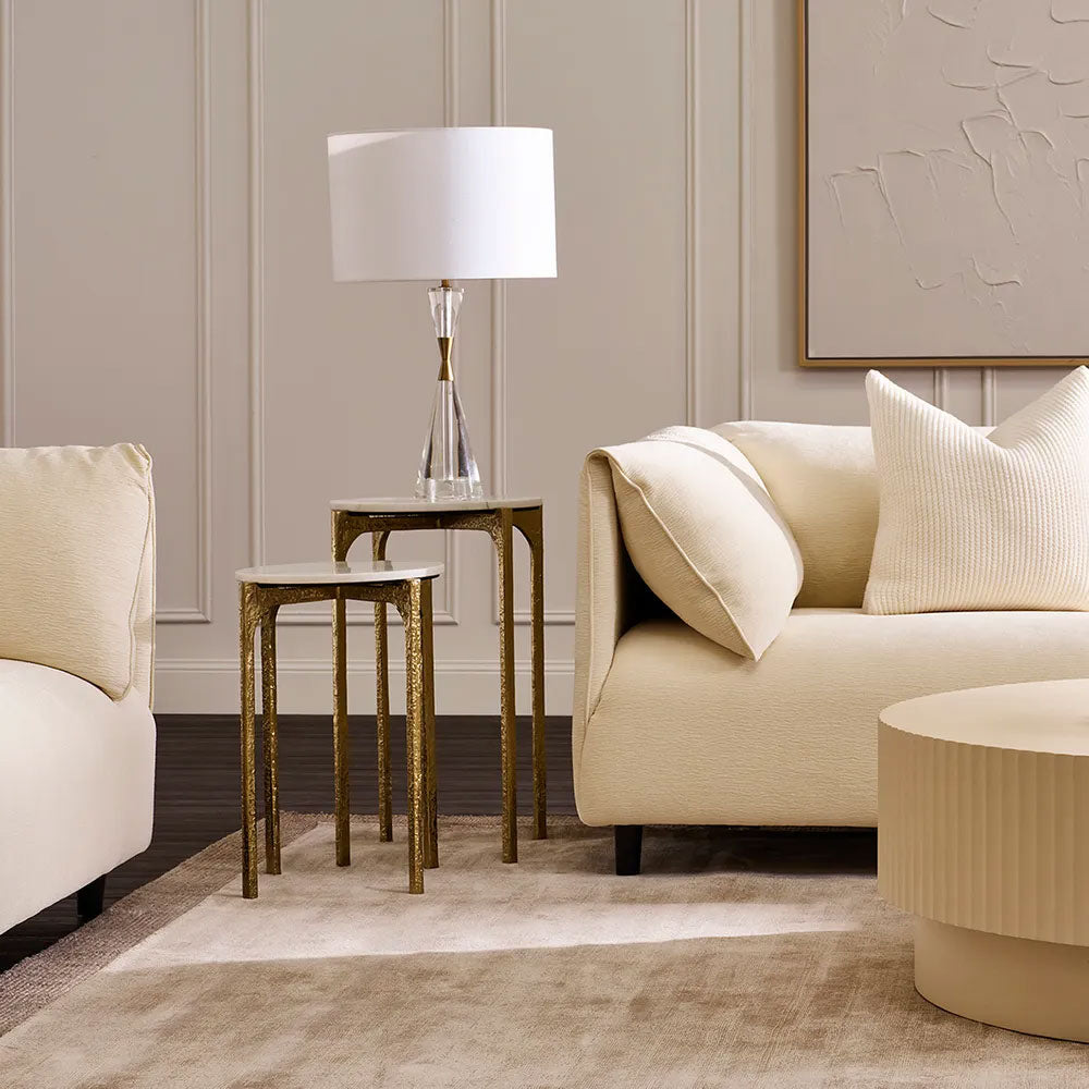 Thea Marble Nesting Side Tables - B33643