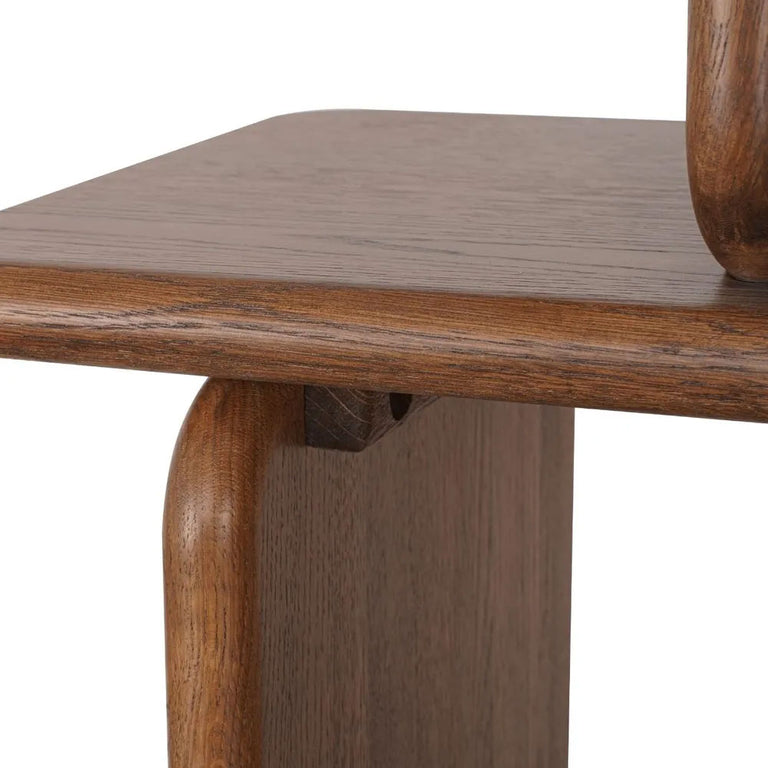 Tudor Oak Shelving Unit 4 Tier Walnut - B33780