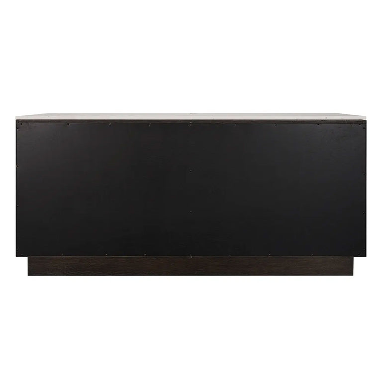 Benedict Smoked Oak Buffet Range White Marble - B34089