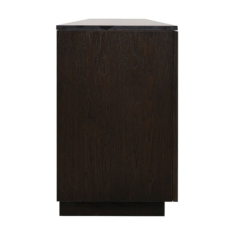 Benedict Smoked Oak Buffet Range Black Marble - B34092