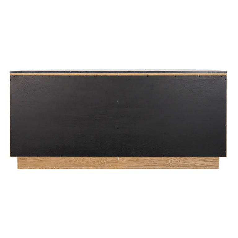 Benedict Natural Oak Buffet Black Marble - B34100