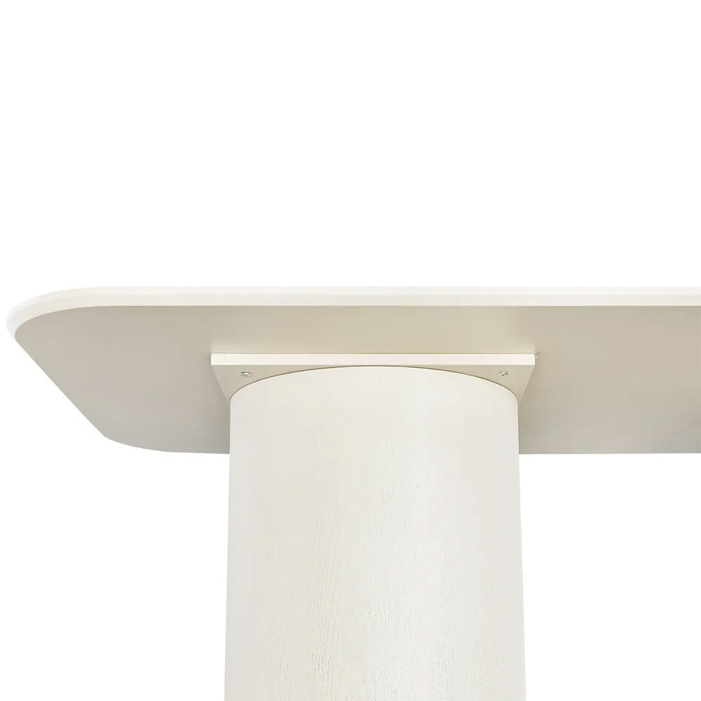 Eli Rectangular Dining Table 2.4m Ivory - B34315