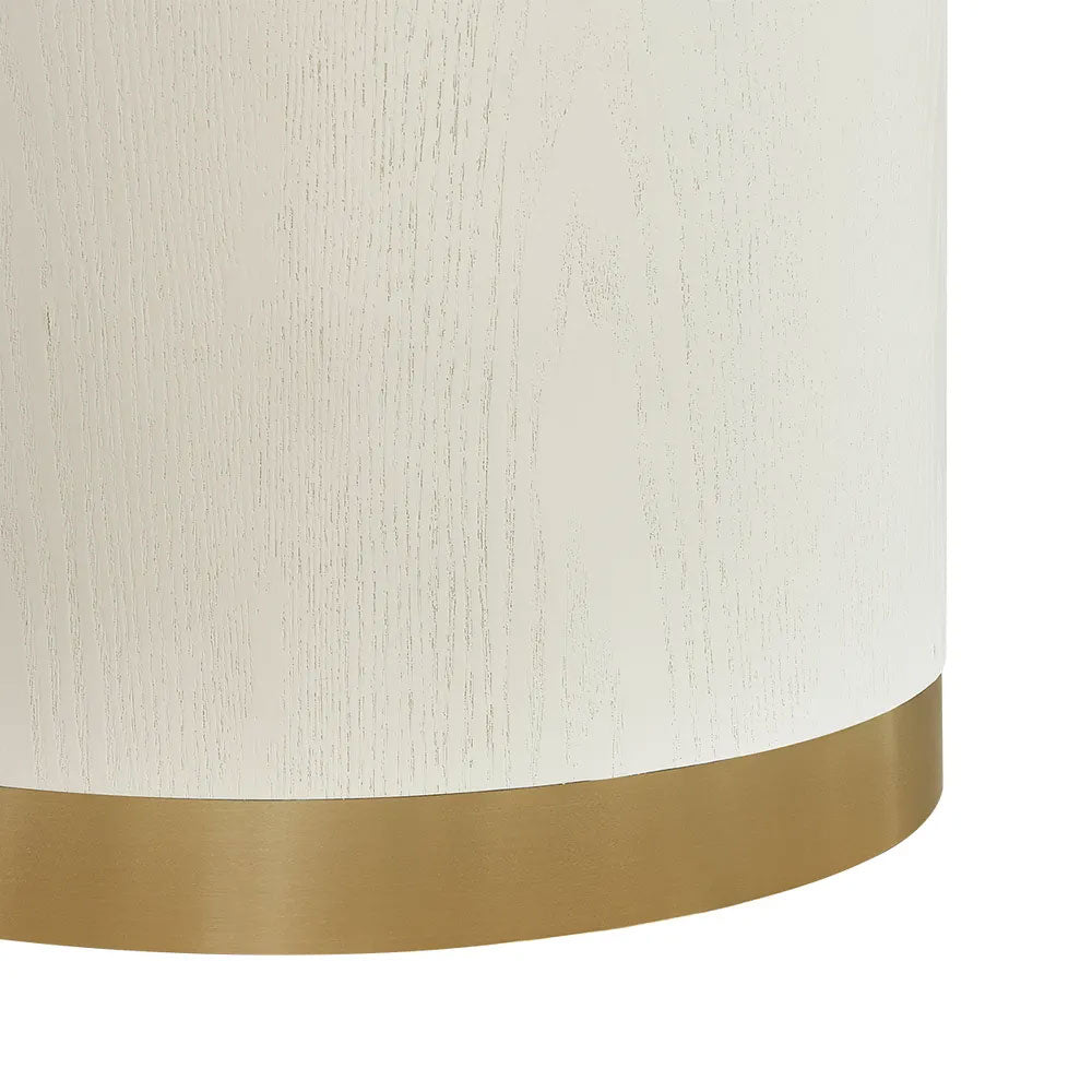 Eli Rectangular Dining Table 2.4m Ivory - B34315