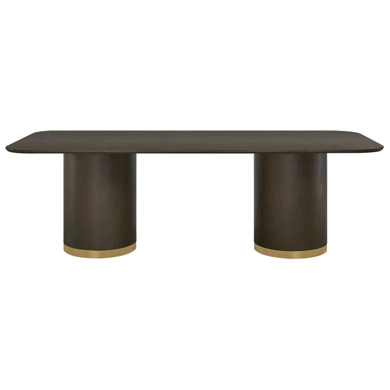 Eli Rectangular Dining Table 2.4m Smoked Oak - B34317
