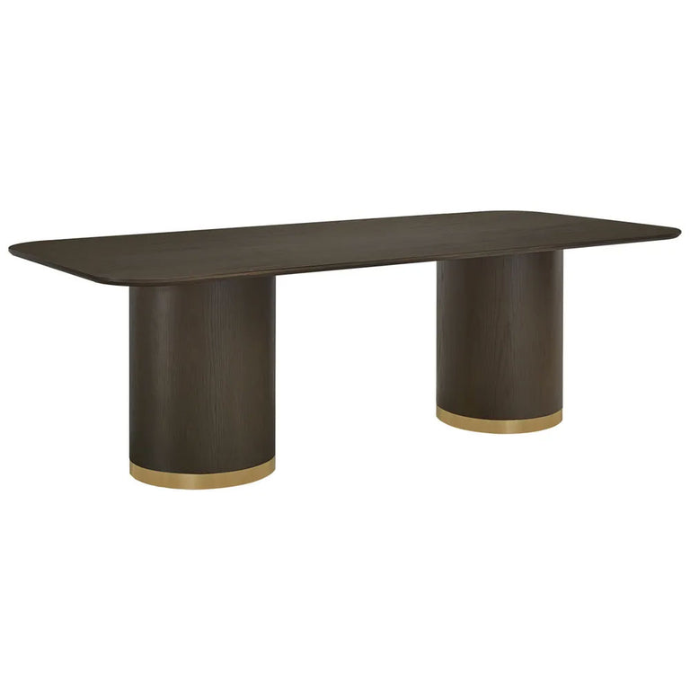 Eli Rectangular Dining Table 2.4m Smoked Oak - B34317