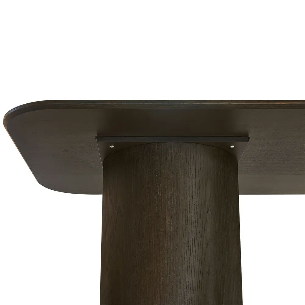 Eli Rectangular Dining Table 2m Smoked Oak - B34321