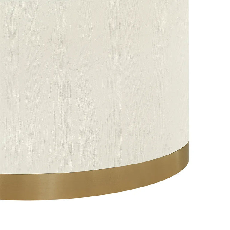 Eli Round Dining Table 1.2m Ivory  - B34323
