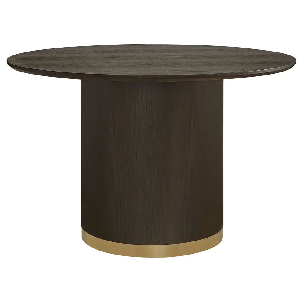 Eli Round Dining Table 1.2m Smoked Oak - B34325