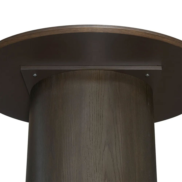 Eli Round Dining Table 1.2m Smoked Oak - B34325