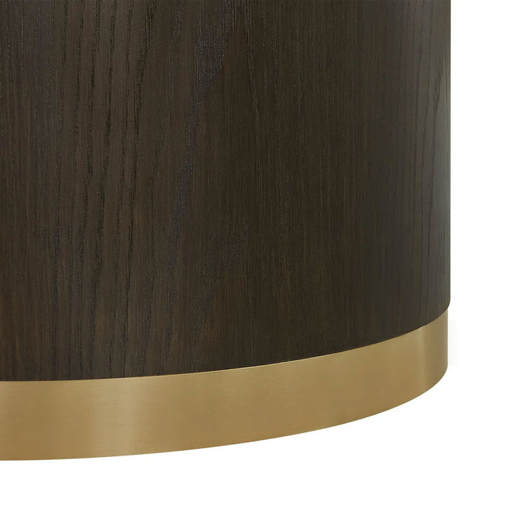 Eli Round Dining Table 1.2m Smoked Oak - B34325