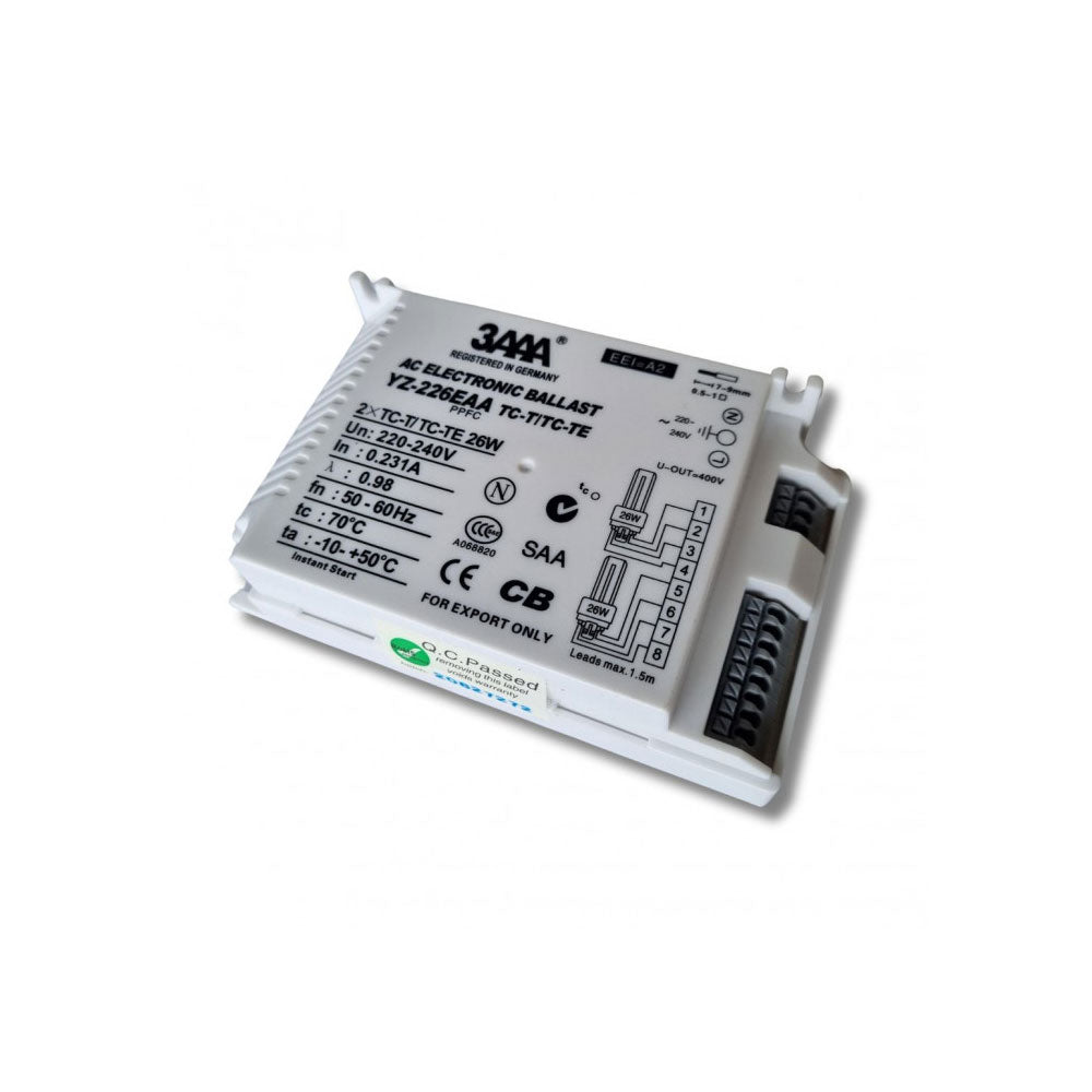 2 X 26W 3AAA Ballast for Fluorescent Lamps YZ-226EAA - BAL-PLC226