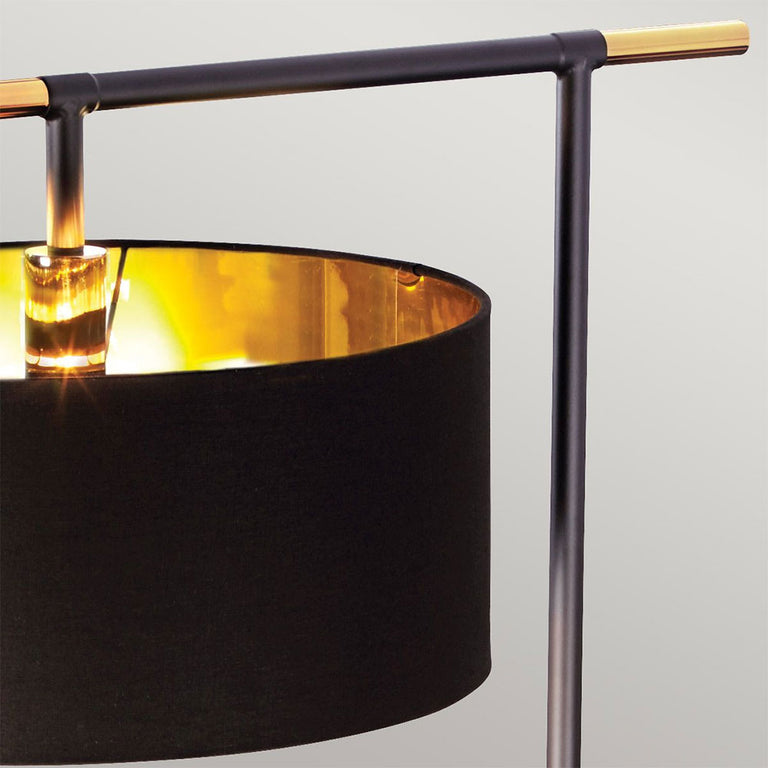 Balance Floor Lamp Black / Polished Brass - BALANCE-FL-BKPB