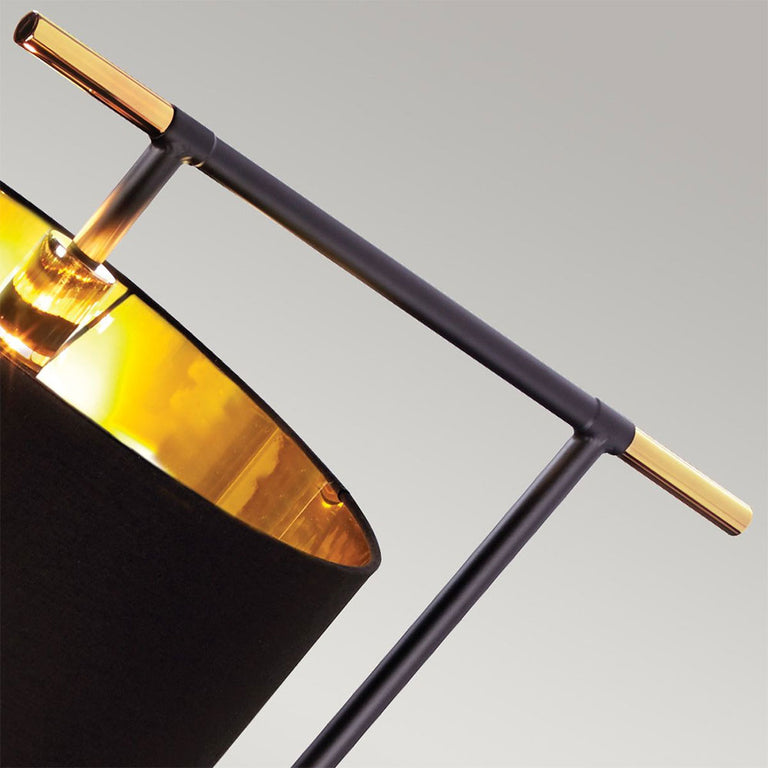Balance Floor Lamp Black / Polished Brass - BALANCE-FL-BKPB