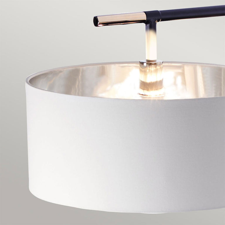 Balance Floor Lamp Black / Polished Nickel - BALANCE-FL-BKPN