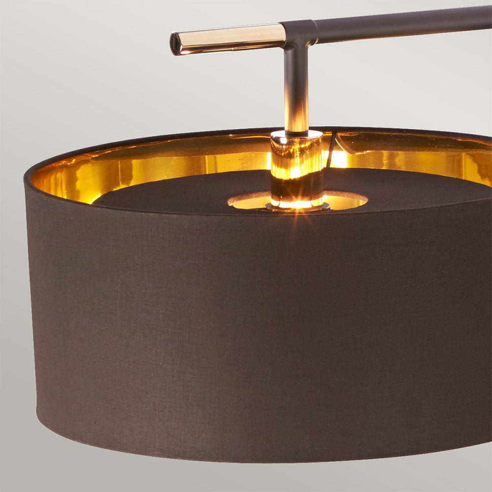 Balance Floor Lamp Brown / Polished Brass - BALANCE-FL-BRPB