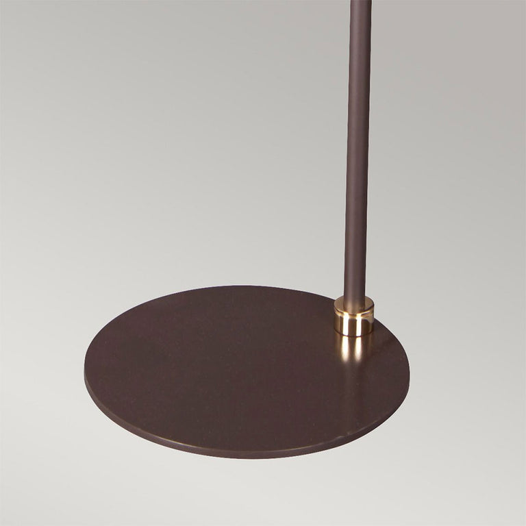 Balance Floor Lamp Brown / Polished Brass - BALANCE-FL-BRPB