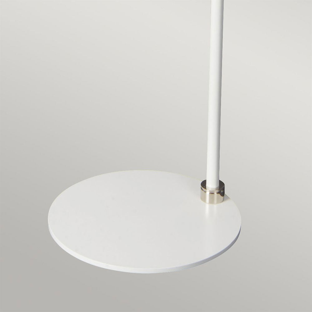 Balance Floor Lamp White / Polished Nickel - BALANCE-FL-WPN