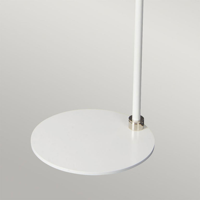Balance Floor Lamp White / Polished Nickel - BALANCE-FL-WPN