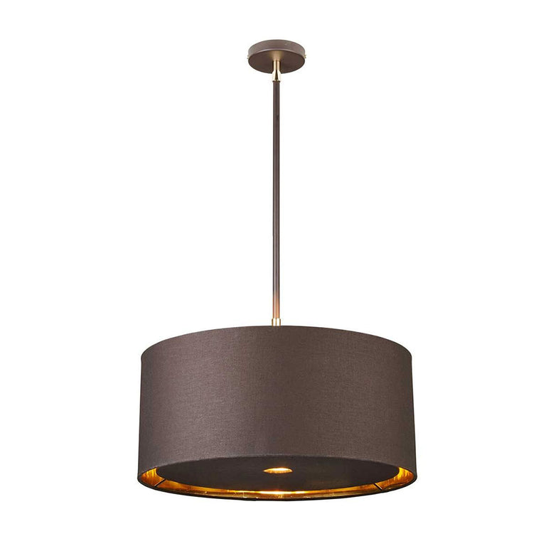 Balance 1 Light Pendant Brown / Polished Brass - BALANCE-P-BRPB