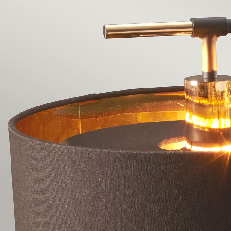Balance Table Lamp Brown / Polished Brass - BALANCE-TL-BRPB