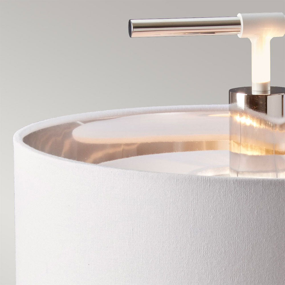 Balance Table Lamp White / Polished Nickel - BALANCE-TL-WPN