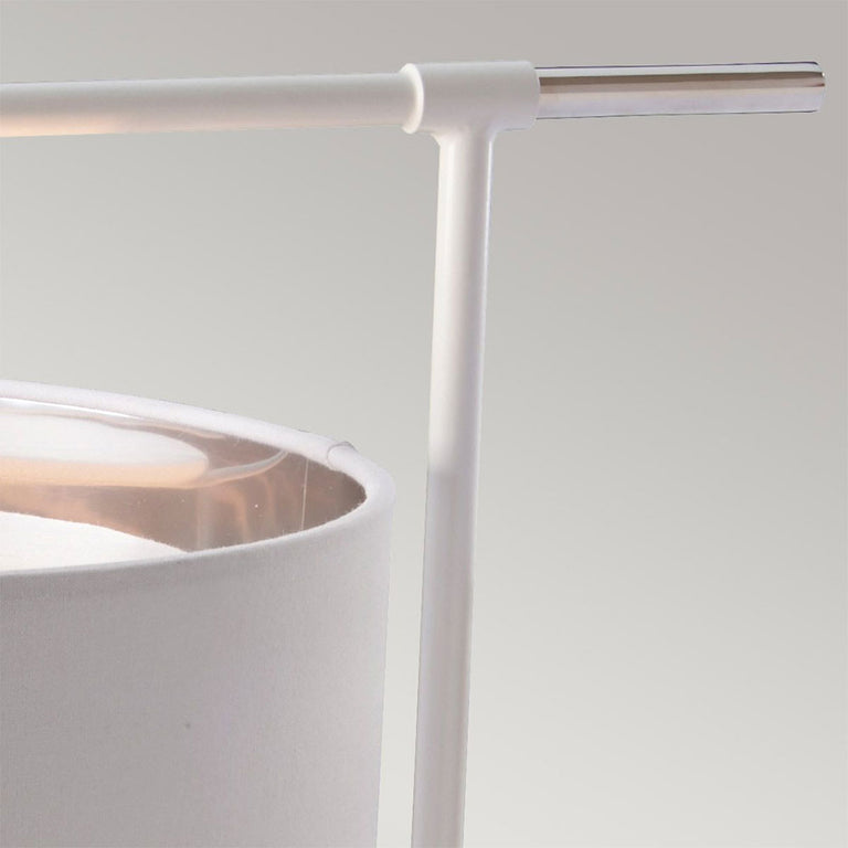 Balance Table Lamp White / Polished Nickel - BALANCE-TL-WPN