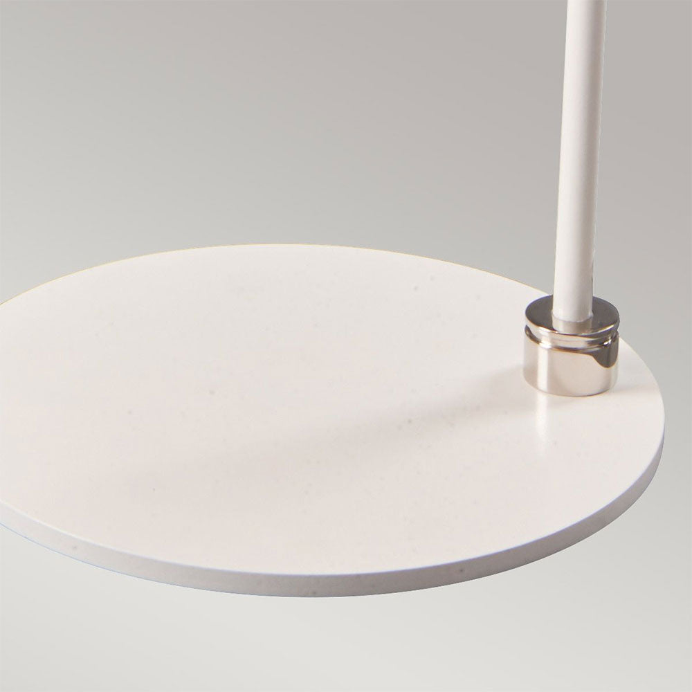 Balance Table Lamp White / Polished Nickel - BALANCE-TL-WPN