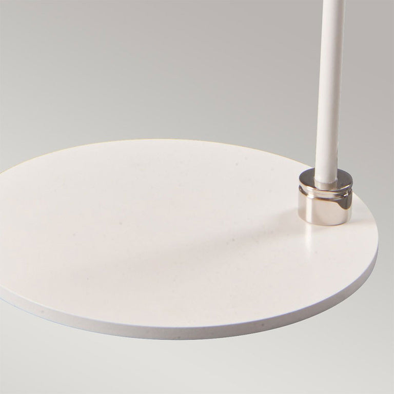 Balance Table Lamp White / Polished Nickel - BALANCE-TL-WPN