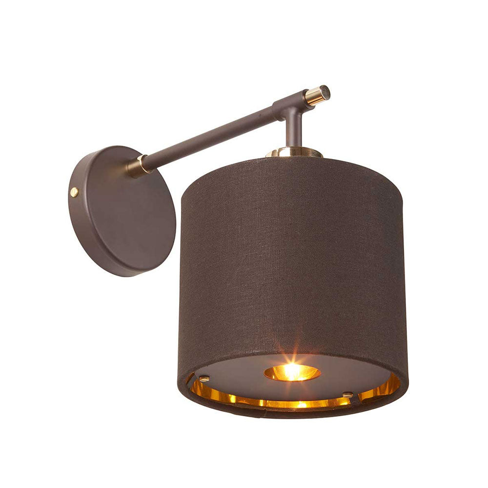 Balance Wall Light Brown / Polished Brass - BALANCE1-BRPB