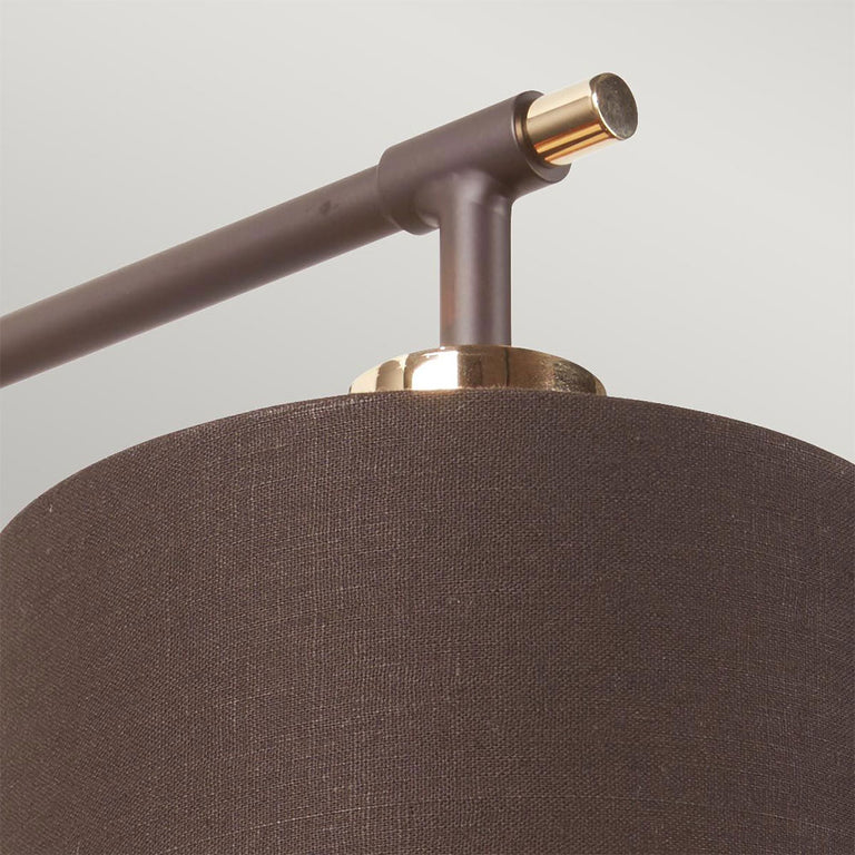 Balance Wall Light Brown / Polished Brass - BALANCE1-BRPB