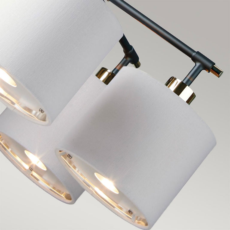 Balance 5 Light Chandelier Black / Polished Nickel - BALANCE5-BKPN