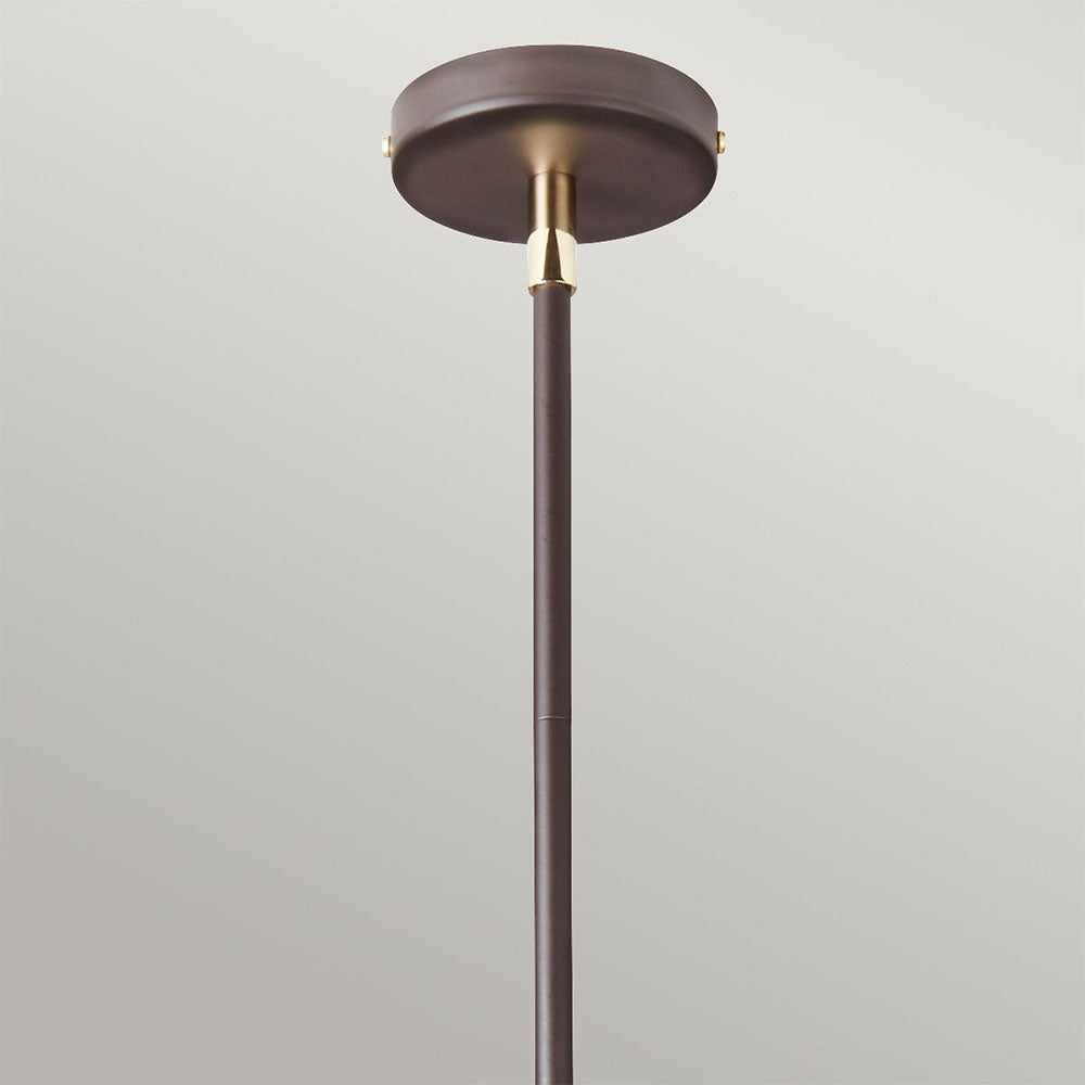 Balance 5 Light Chandelier Brown / Polished Brass - BALANCE5-BRPB