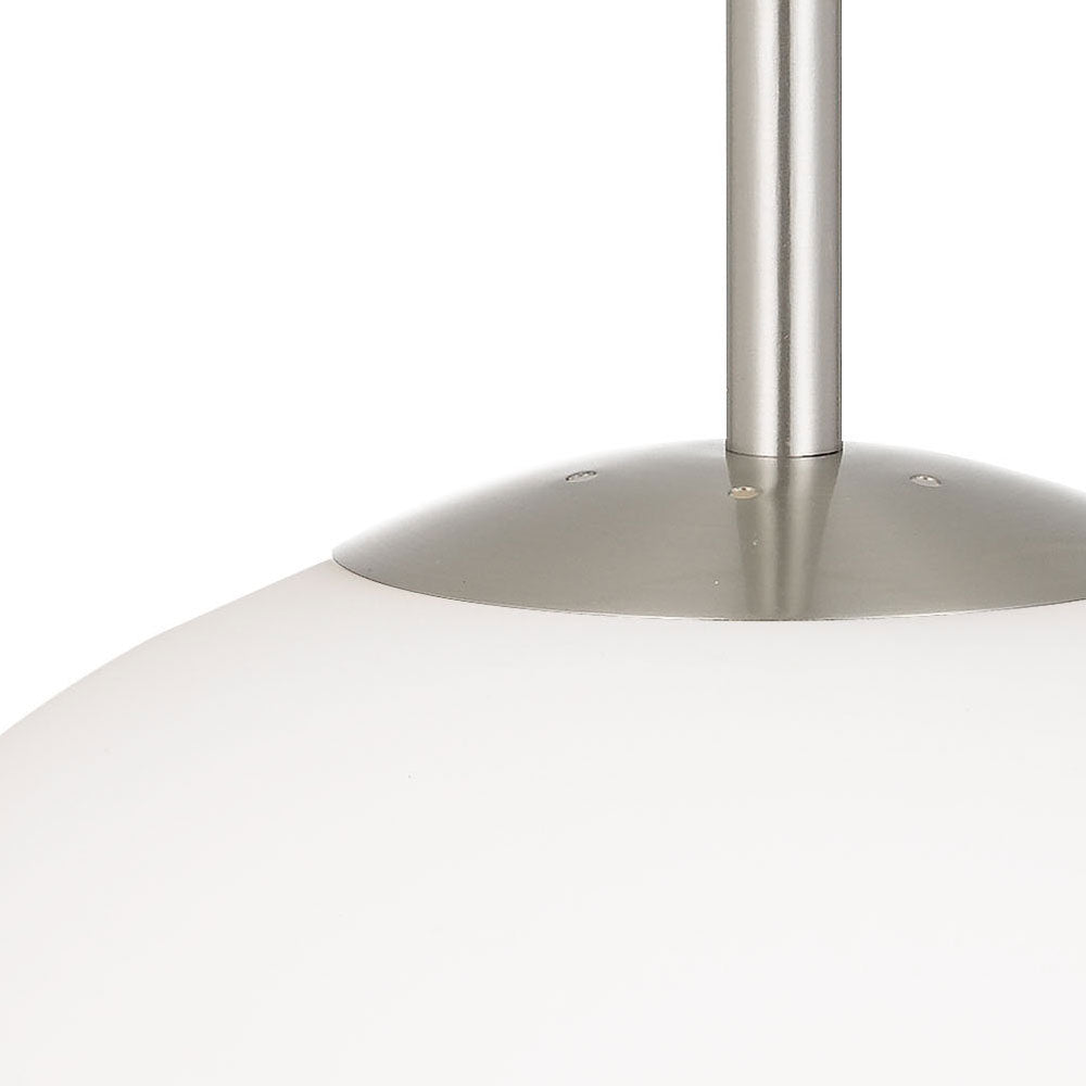 Bally 12 Pendant Nickel / Opal Matt - BALLY PE 12-NKOM