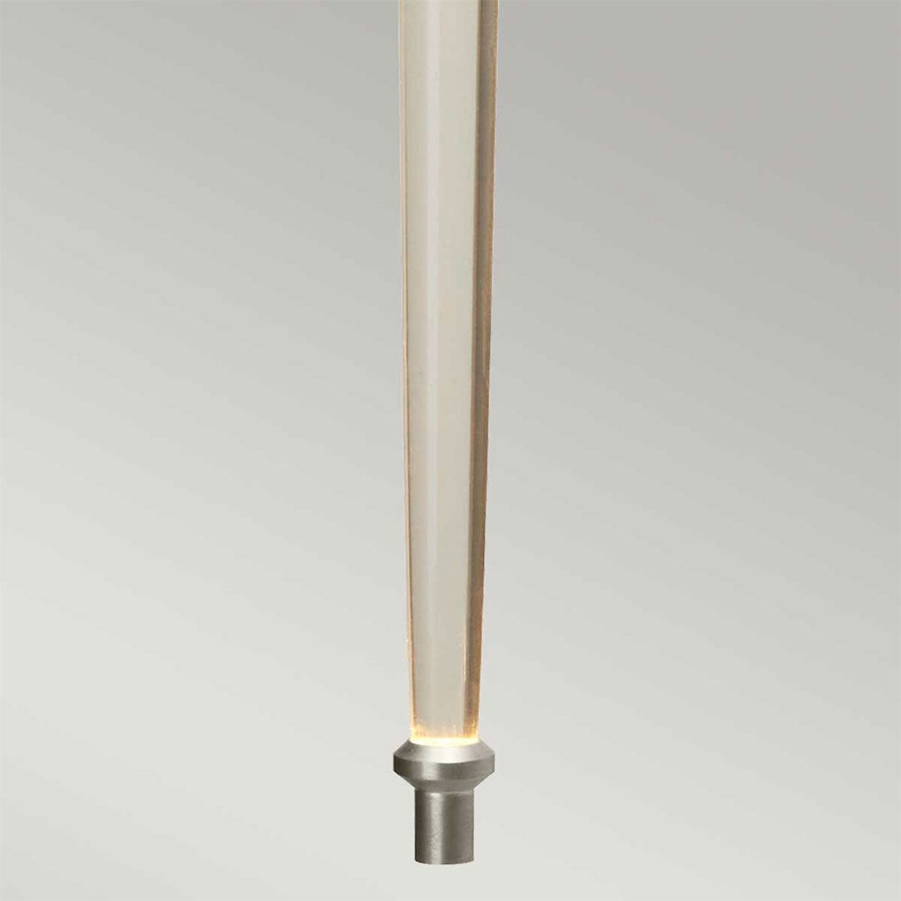 Agatha 2 Light LED Bathroom Wall Light Brushed Nickel - BATH-AGATHA-BN