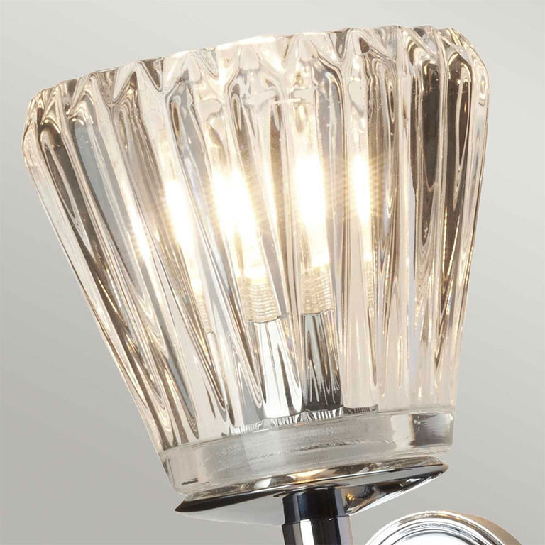 Agatha 2 Light LED Bathroom Wall Light Polished Chrome - BATH-AGATHA-PC