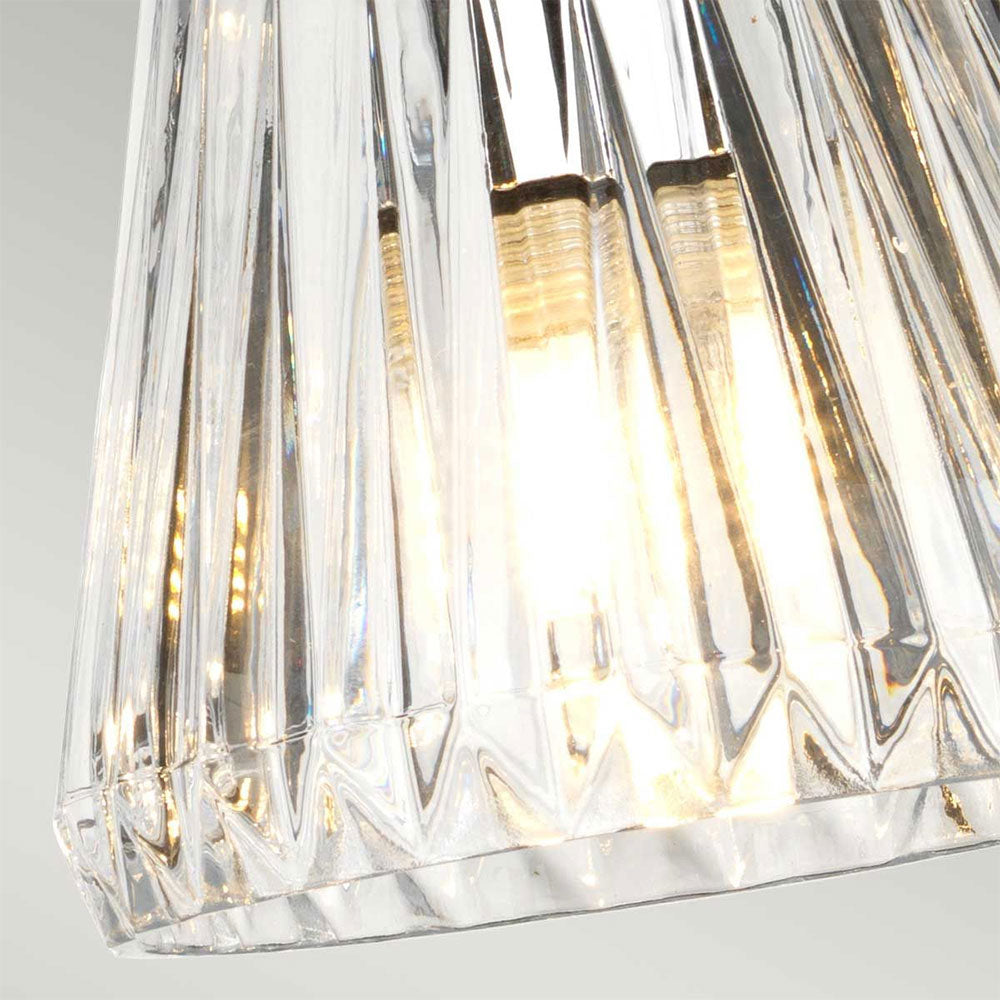 Agatha 10W LED 3 Light Semi Flush Pendant Polished Chrome - BATH-AGATHA3P-PC