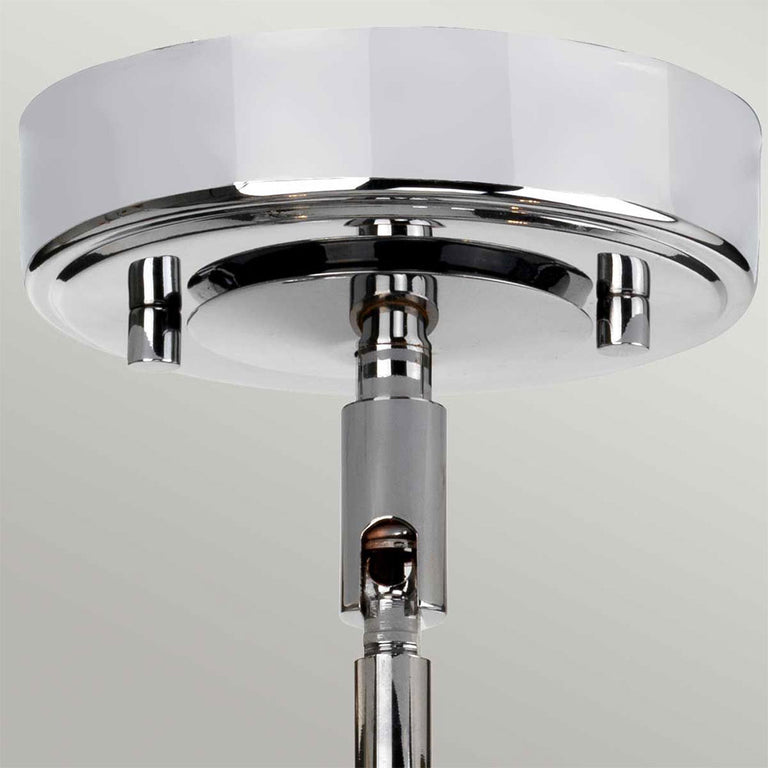 Agatha 10W LED 3 Light Semi Flush Pendant Polished Chrome - BATH-AGATHA3P-PC