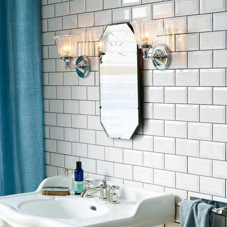 Austen 1 Light Wall Light Polished Chrome - BATH-AUSTEN1-PC