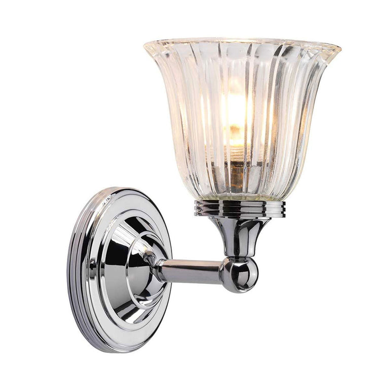 Austen 1 Light Wall Light Polished Chrome - BATH-AUSTEN1-PC