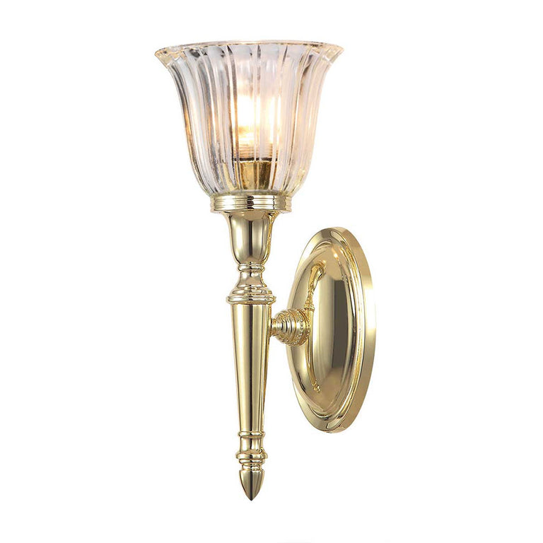 Dryden Short Wall Light Polished Brass - BATH-DRYDEN1-PB