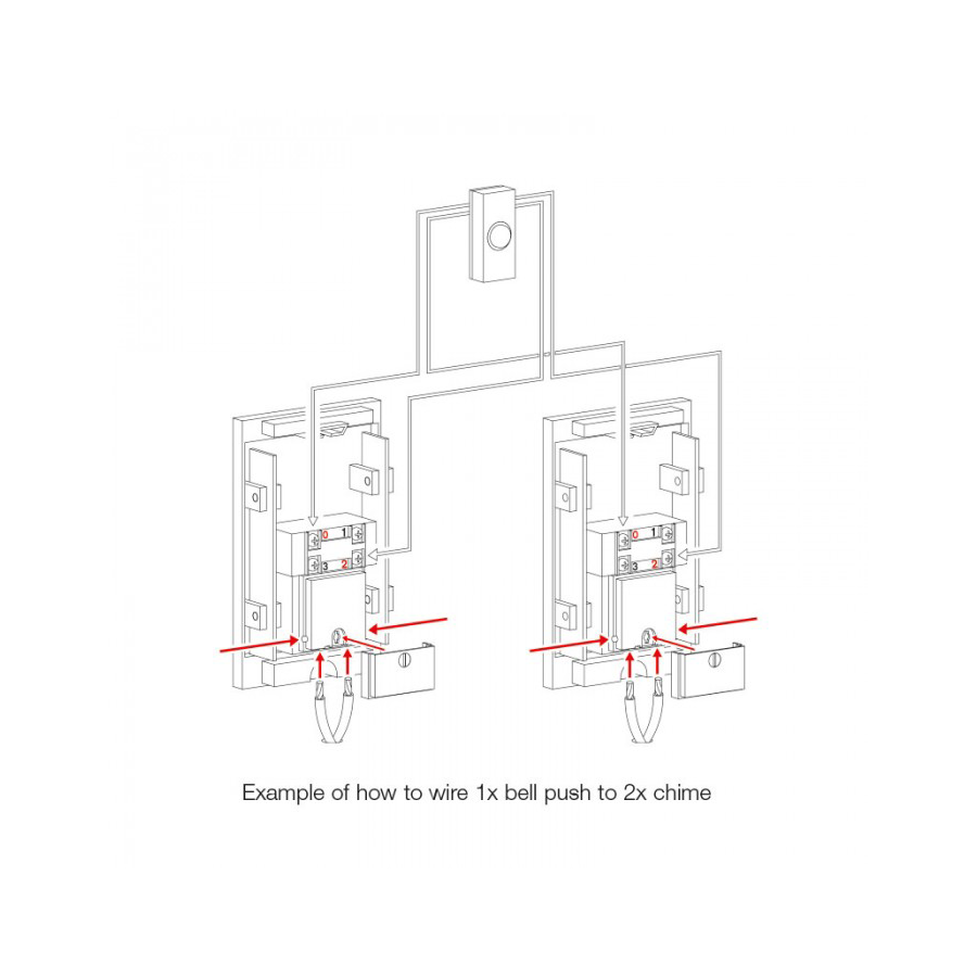 Bell Push Button for Door Chime Black - BP-BL