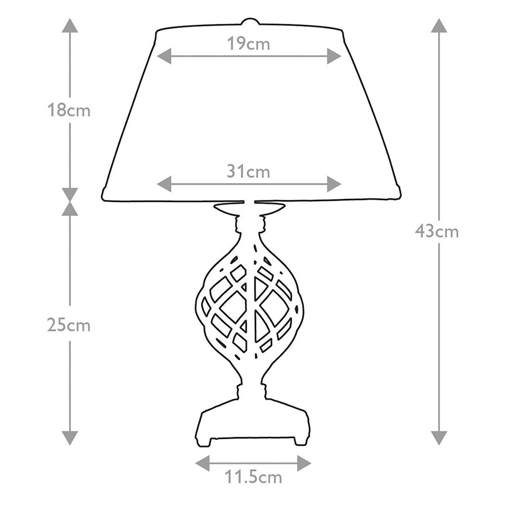 Belfry Table Lamp Black - BELFRY-TL
