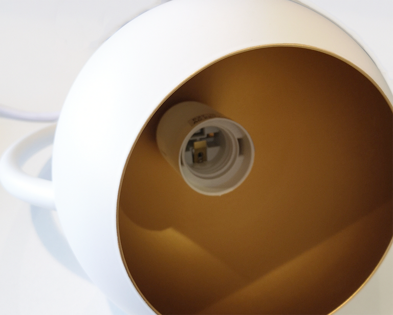 Bella 1 Light Pendant Matt White - BELLA1
