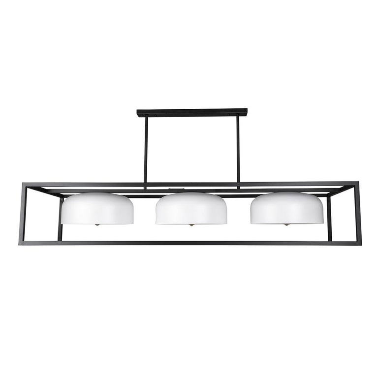 Bellucci 3 Light Pendant Black / White - BELLUCCI-3L Black/White
