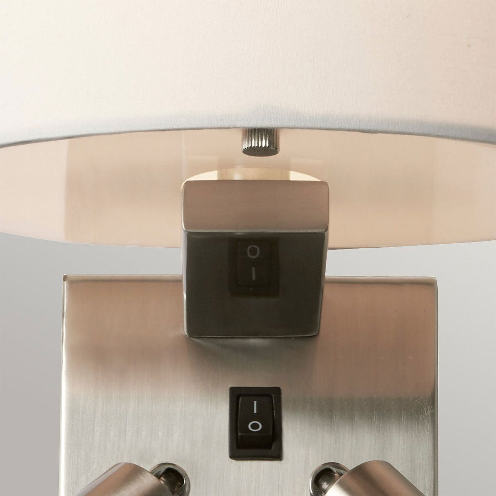 Belmont 3 Light Wall Light Brushed Nickel - BELMONT-3W